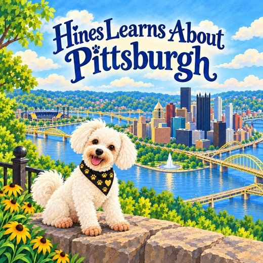 Title page of Hines Learns About Pittsburgh